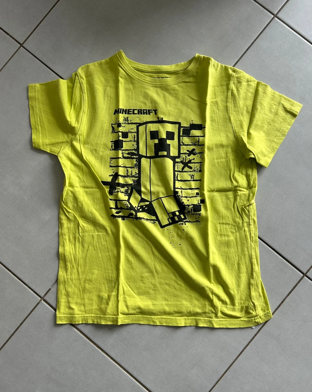 Lot 2 korte mouw T-shirts Minecraft 12 jaar – photo 3